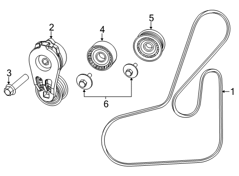 2017 Jeep Cherokee Serpentine Belt Diagram for 4627166AC