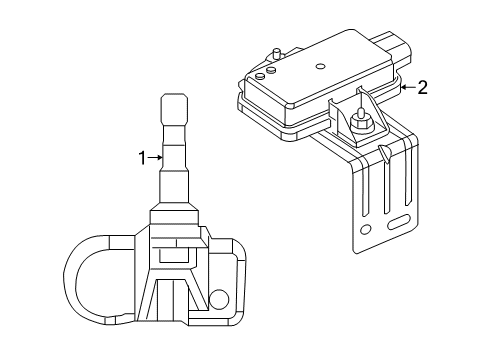 2019 Jeep Wrangler TPMS Sensor Diagram for 68510379AA