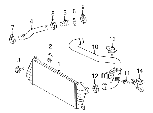 2006 Dodge Sprinter 3500 Cooler Diagram for 5119997AA