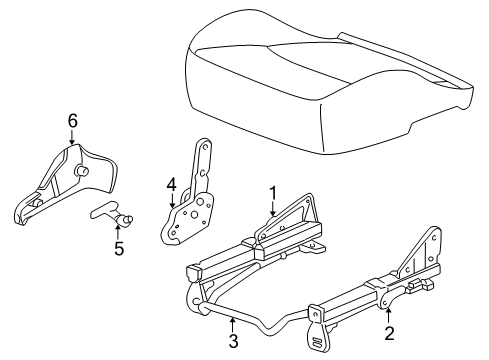 2001 Dodge Neon Outer Cover, Driver Side Diagram for UA131DVAA