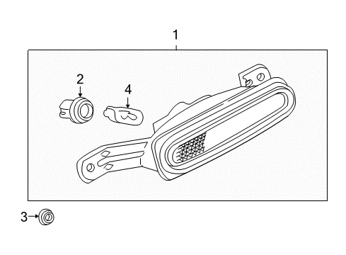 2002 Chrysler Sebring High Mount Lamps Diagram 3 - Thumbnail