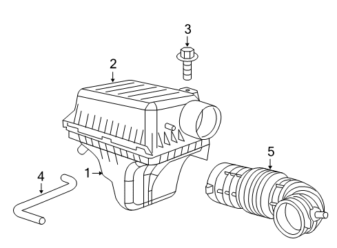 2007 Chrysler 300 Air Hose Diagram for 5037554AC