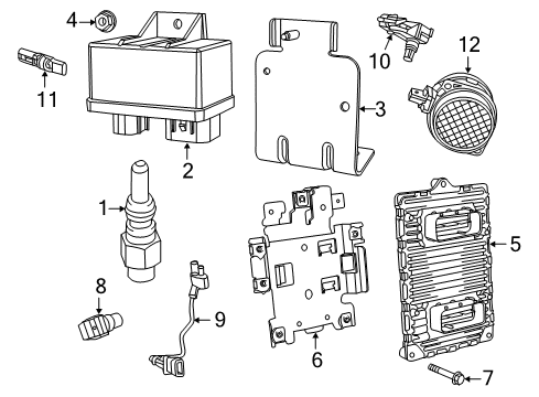 2018 Jeep Grand Cherokee Ignition Coil Diagram for 68238603AA