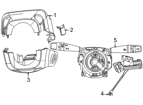 2024 Ram ProMaster EV Ignition Lock Diagram