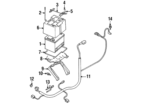 1997 Chrysler Sebring Battery Diagram for BB86F101AA