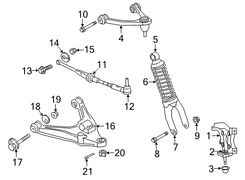 2016 Dodge Viper Drag Link Diagram for 5181795AB