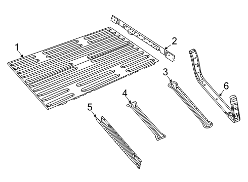 2025 Ram 1500 Floor Pan, Rear Diagram for 55372122AD