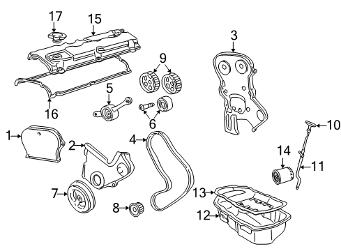 2001 Chrysler Sebring Engine Parts Diagram 5 - Thumbnail