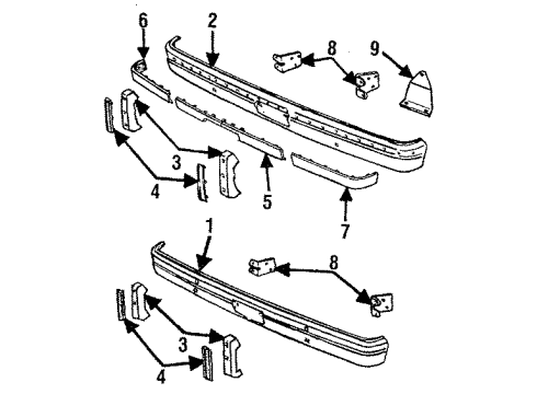 1987 Dodge D150 Guard Diagram for 4249830