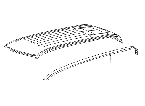 2022 Ram 1500 Exterior Trim - Cab Diagram