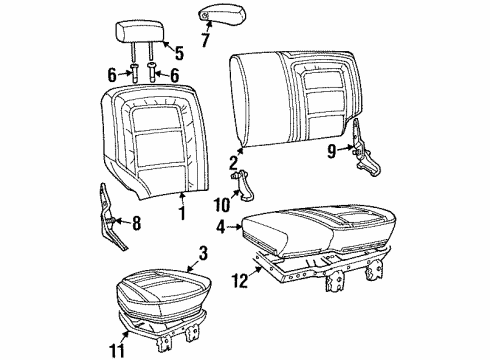 1996 Jeep Grand Cherokee Cover Guide Diagram for 4723834