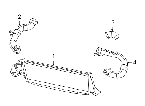 2008 Dodge Caliber Intercooler Diagram for 68004294AB