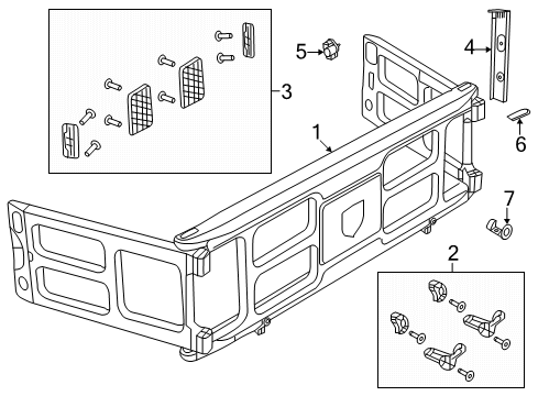 2021 Ram 2500 Exterior Trim - Pick Up Box Diagram 4 - Thumbnail