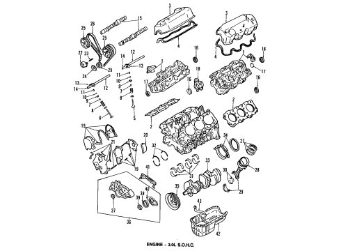 1991 Dodge Stealth Connecting Rod Bearing Diagram for MD105277