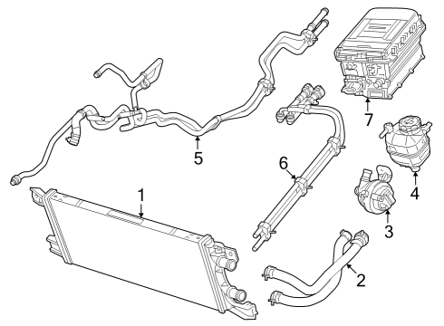 2020 Jeep Wrangler Front Hose Diagram for 68341676AF