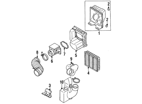 1993 Dodge Colt Air Inlet Diagram