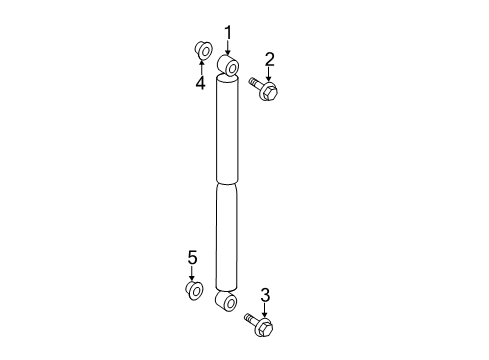 2008 Dodge Sprinter 3500 Shock, Rear Diagram for 68066613AA
