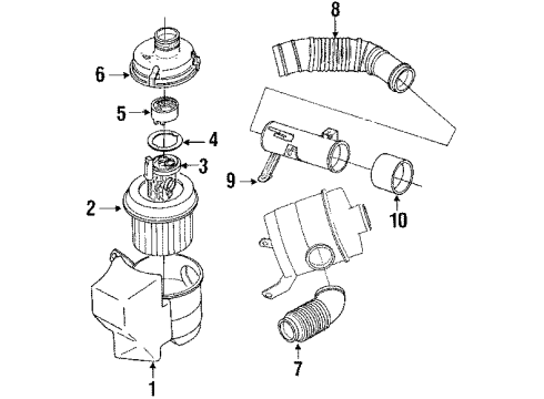 1990 Dodge Ram 50 Idle Speed Control Diagram for MD628053