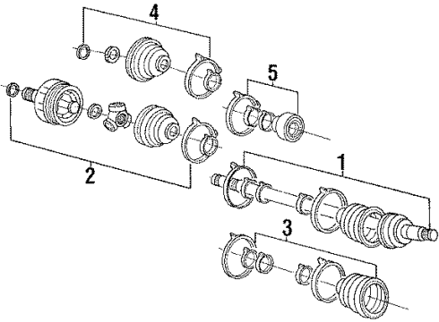 1990 Dodge Colt Outer Boot Diagram for MB620240