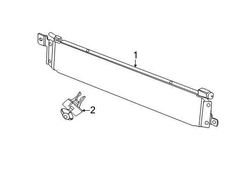 2013 Jeep Grand Cherokee Power Steering Cooler Retainer Kit Diagram for 68084182AA