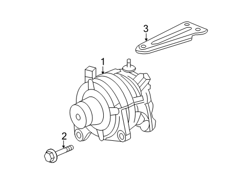 2006 Chrysler Pacifica Alternator Diagram for 4869900AC