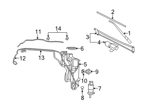 2012 Ram 2500 Reservoir Cap, Front Diagram for 68144205AA