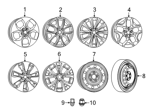 2020 Chrysler Pacifica Compact Spare Diagram for 4726720AC
