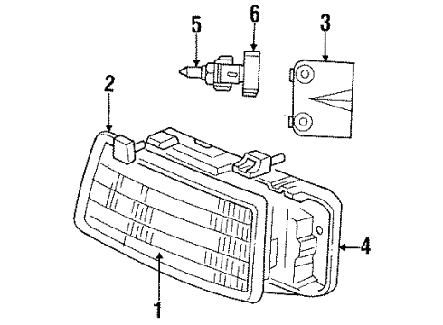 1993 Dodge Spirit Adjust Screw Diagram for 6033375AB