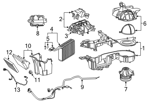 2012 Dodge Charger Wire Harness, Front Diagram for 68050137AB