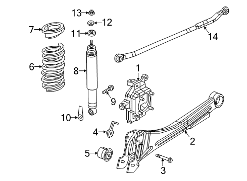 2015 Ram 2500 Coil Spring, Front Diagram for 68172117AA