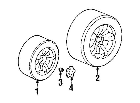 2001 Chrysler Prowler Wheel, Alloy Diagram for 4865347AA