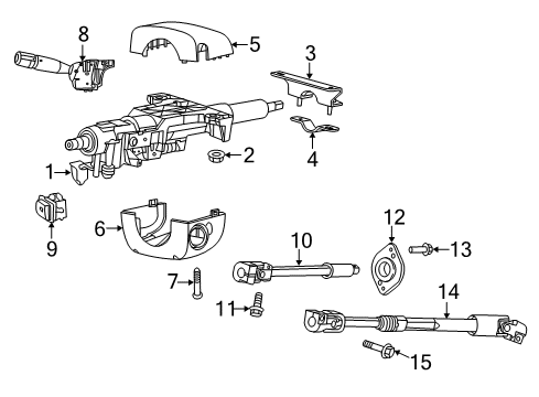 2015 Dodge Viper Multifunction Switch Diagram for 5035312AC