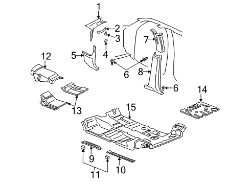 2001 Dodge Durango Assist Strap, Sandstone, Front Diagram for 5GU40XT5AA