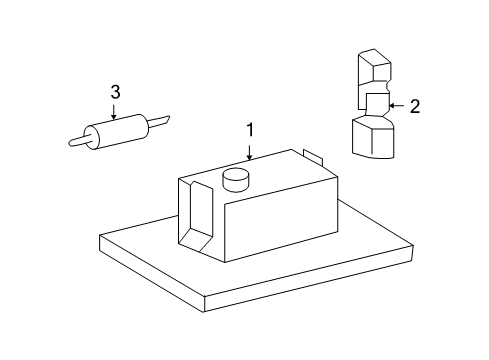 2004 Dodge Sprinter 2500 License Lamp, Rear Center Diagram for 5124473AA