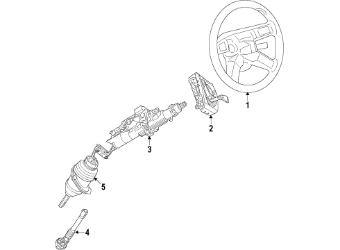 2015 Dodge Challenger Lower Coupling Diagram for 68242416AB