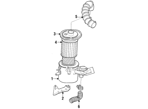 1984 Chrysler LeBaron Air Inlet Diagram
