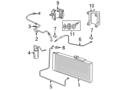 2004 Dodge Ram 3500 Liquid Line Diagram for 55056935AD