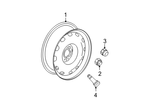 2008 Dodge Caliber Wheel, Alloy Diagram for YW39DSLAB