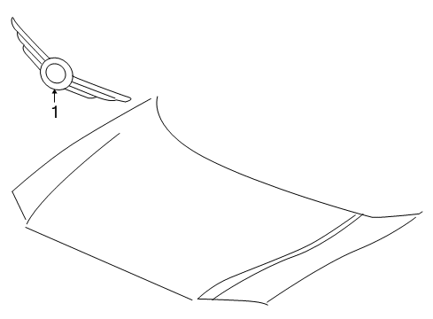 2006 Chrysler Pacifica Emblem Diagram for 4857662AE