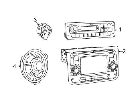 2021 Ram ProMaster 2500 Radio Diagram for 6RJ87LXFAB
