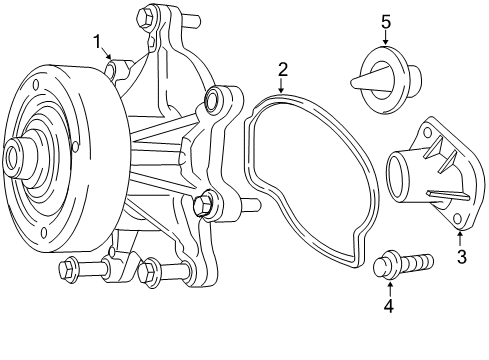 2010 Dodge Dakota Water Pump Diagram 2 - Thumbnail
