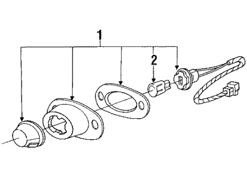 1987 Dodge Omni License Lamps Diagram