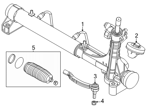 2024 Ram ProMaster EV Steering Gear & Linkage Diagram
