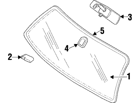 1998 Jeep Cherokee Molding Diagram for 55235391AB