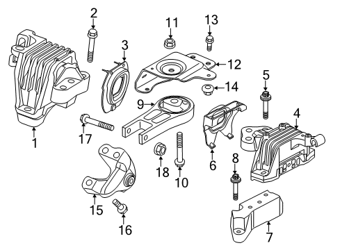 2015 Chrysler 200 Mount Bracket Diagram for 4877788AF
