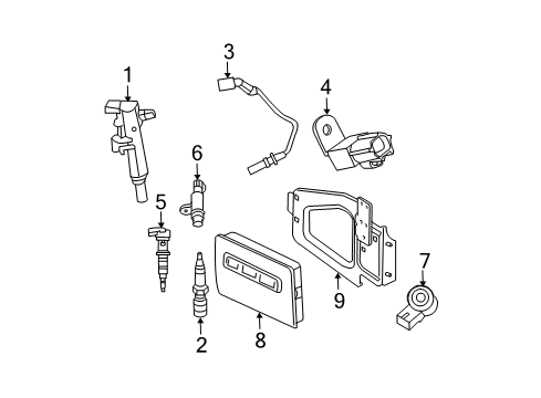2011 Ram 1500 Mount Bracket Diagram for 5187539AE