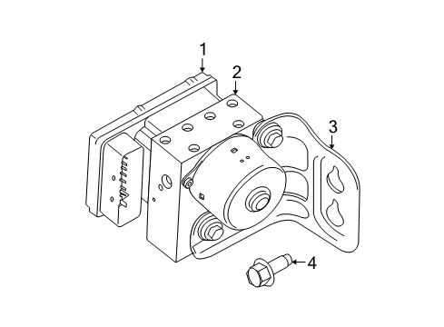 2006 Chrysler Pacifica Modulator Bracket Diagram for 5142281AA