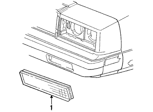 1993 Chrysler New Yorker Parking/Turn Lamp Diagram for 5262229