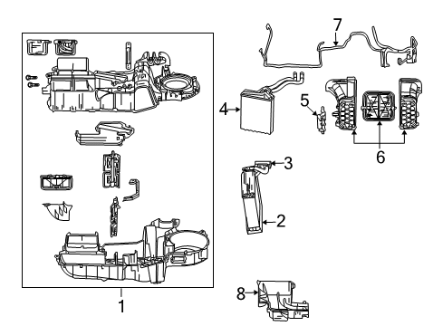 2009 Dodge Durango HVAC Case Diagram 3 - Thumbnail