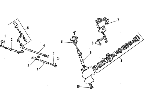 1985 Dodge Conquest P/S Pump & Hoses Diagram